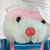 1987 Dan-Dee Plush White Rabbit With Hat Plush Toy