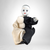 Vintage Porcelain 8" Pierrot Clown Doll with Teardrop