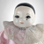 Vintage Porcelain Sad Clown Doll, Pink Outfit