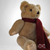 Vintage Jointed 13" Tan Teddy Bear with Red Scarf