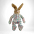 Vintage Plush Bunny with Floral Outfit, Stain on Arm and Foot