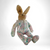 Vintage Plush Bunny with Floral Outfit, Stain on Arm and Foot