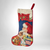 Vintage Needlepoint Santa With Presents Christmas Stocking