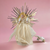 Vintage Light Up Ivory and Gold Angel Tree Topper