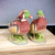 Pair of Lefton Ceramic Wood Ducks KW 139A and KW 139B
