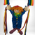 1984 Dakin Plush Clown Hanging From A Rainbow Wall Decor, 18"