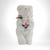 1999 Berkeley Designs Plush White Bear With Flowers (8")