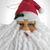 Vintage Santa Head Ornament with Red Hat