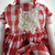 Handmade 39" Rag Doll with Red Checkered Dress