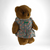 1985 AMC Brown 10" Teddy Bear with Floral Dress
