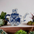 Vtg Bombay Blue and White Elephant Decorative Teapot
