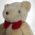 Vintage 16" Tan Plush Bear with Red Bowtie