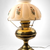 Antique Electric Brass Hurricane Lamp