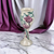 Vintage Handcrafted Floral Chalice (10" Tall)