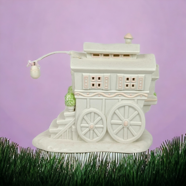 1995 Dept. 56 Springtime Stories of the Snowbunnies 'My Woodland Wagon at Turtle Creek'  Light Up Decor