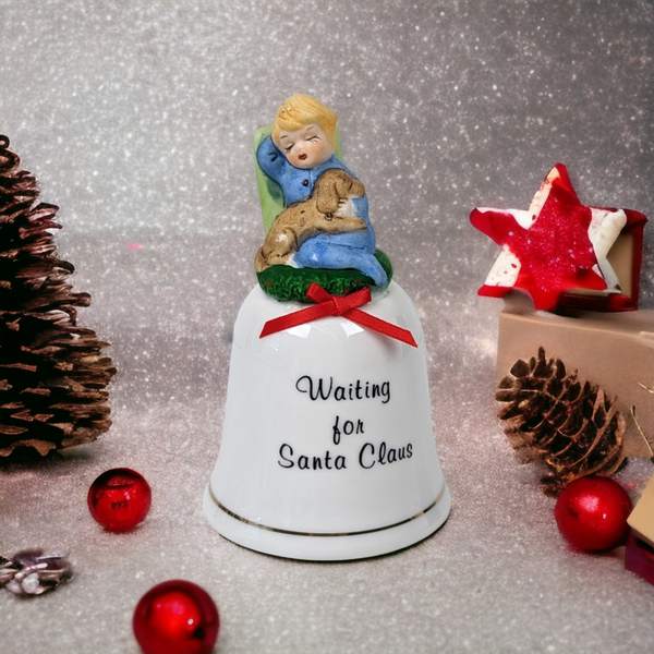 J.S.N.Y Waiting for Santa Claus Ceramic Bell