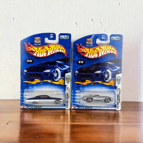 Sealed 2003 Hot Wheels 1st Edition Set (Corvette & Fish'D & Chip'D)