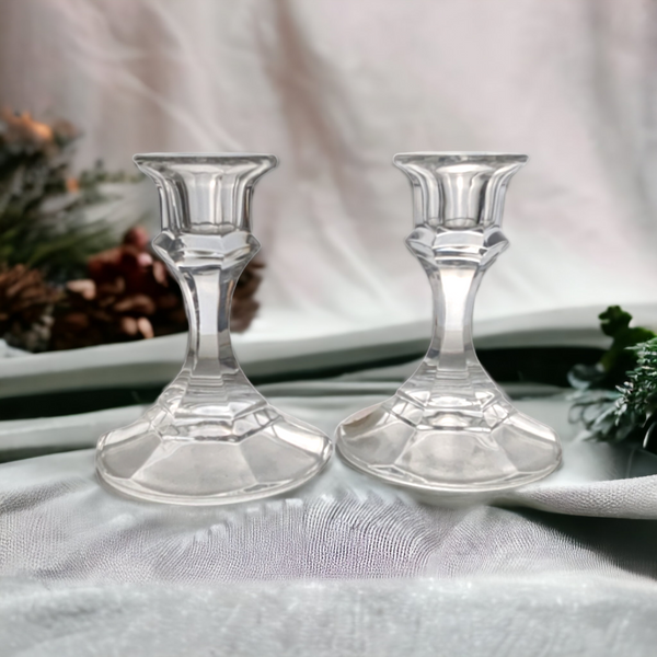 American Stemware Latrobe Crystal Candlestick Set