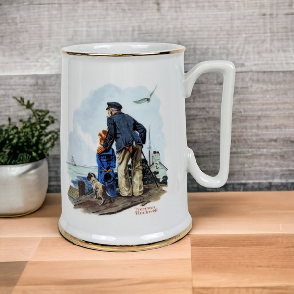 Vintage 1984 Norman Rockwell "The Seafarers" Collectible Mug