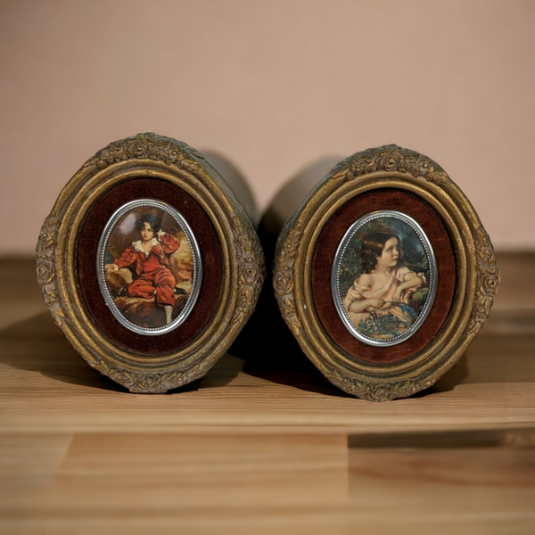 Vintage Cameo Creations Wall Plaques, Sir Thomas and Red Boy
