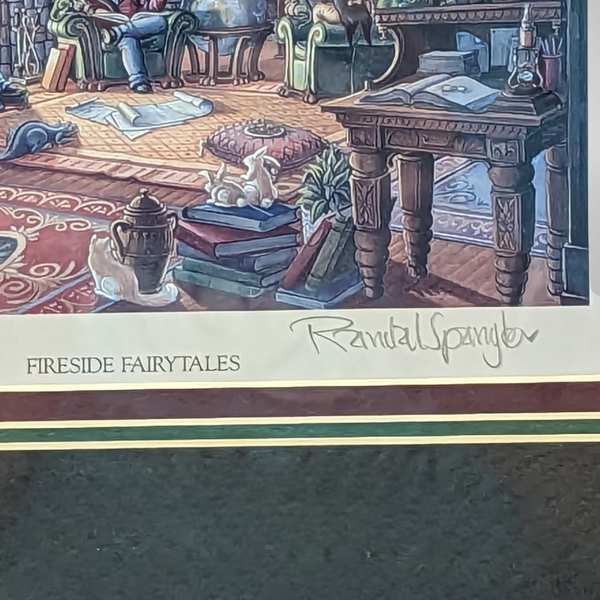1993 Fireside Fairytales Sign Print, Unframed