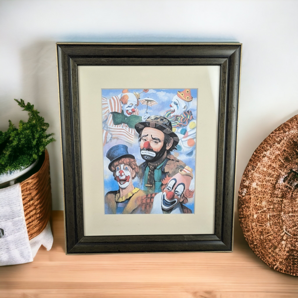 Vintage Emmett Kelly "Lord of The Rings" Framed Print