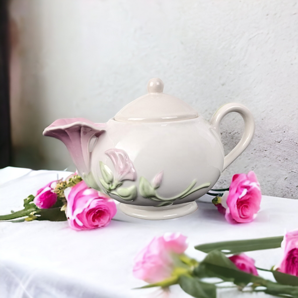 Vintage Telefloral Morning Glory Teapot