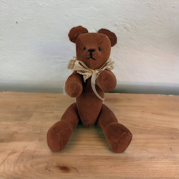 Vintage Handmade Brown Teddy Bear