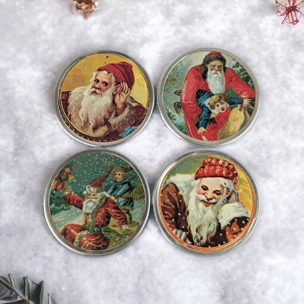 Set of 4 1976 B. Shackman Holiday Gift Tags