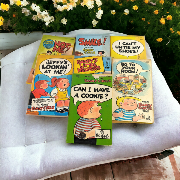 Set of 7 Vintage Family Circle Softcover Comic Books, Bill Keane