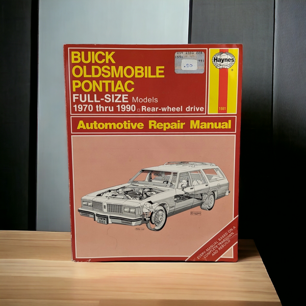 Haynes Repair Manual Buick, Oldsmobile, Pontiac Full Size 1970-1990  Book