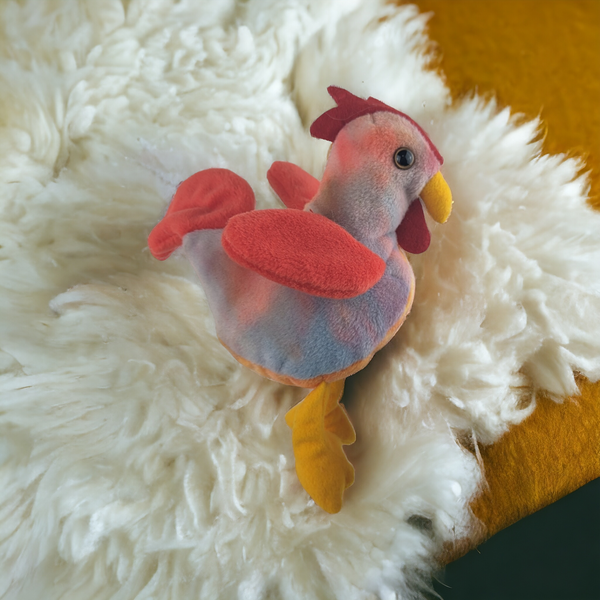 1996 Ty Beanie Baby 'Strut' Rooster 7" Beanie Baby