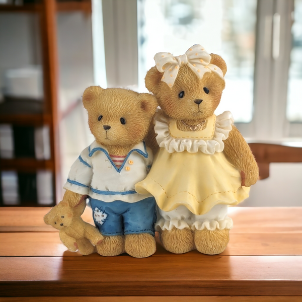 Cherished Teddies Bernard and Bernice 1997 Member's Only Bear Figurine