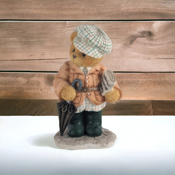 1996 Cherished Teddies "William" You're A Jolly Ol' Chap" Bear Figurine