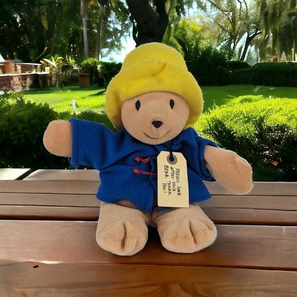 Vintage Paddington Bear Plush 8" Teddy Bear