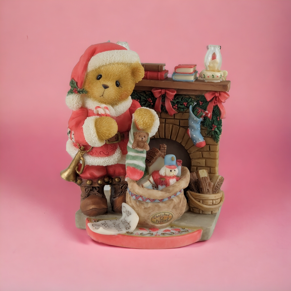 1999 Cherished Teddies Sanford "Celebrate Family, Friends and Tradition" Bear Figurine