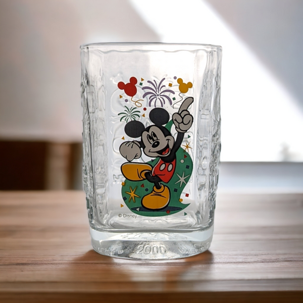 Mickey 2000 Magic Kingdom Glass Tumbler