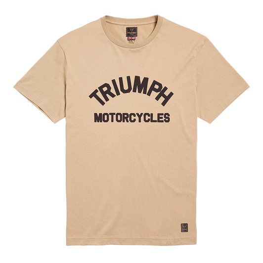 BURNHAM PRINTED LOGO TEE IN STONE