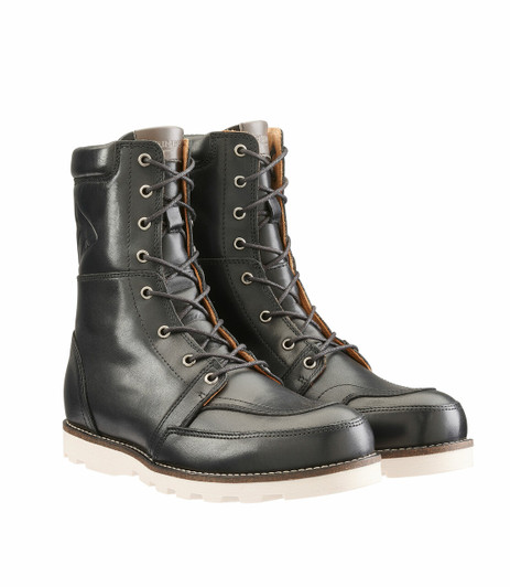 Stoke Black Leather Motorcycle Boots - Stoke Black Leather Motorcycle Boots 1.jpg