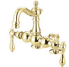 Vintage CC1091T2 Two-Handle 2-Hole Deck Mount Tub Faucet, Polished Brass [New]