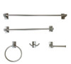 Continental BAHK8212478SN 5-Piece Bathroom Hardware Set, Brushed Nickel [New]