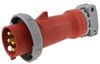 Hubbell HBL4100P7W Watertight IEC Pin and Sleeve Plug, 3P4W 100A 3PH 480V, Red [New]