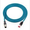 Keyence OP-87457 Sensor Ethernet Cable, M12 4-Pin / RJ45, NFPA79, Straight, 2 m [New]