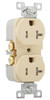 Eaton TRBR20V-BXSP Commercial Specification Grade Duplex Receptacle, Ivory, 20A [New]