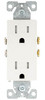 Eaton TR1107W-BOX Residential Decorator Duplex Receptacle, White [New]
