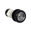 Eaton C22S-D-X-K10 22.5 mm RQM Compact Pushbutton, Buttonless, Black bezel, 1NO [New]