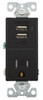 Eaton TR7740BK-K-L Combination USB Charger and Receptacle, 5-15R [New]