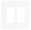 Eaton PJS262W Screwless Wallplate, Decorator, 2-Gang, White [New]