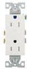 Eaton TR1107-9W Residential Decorator Duplex Receptacle, White [New]