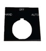 Eaton E34LP51 E34 Selector Switch Legend Plate, HAND OFF AUTO [New]